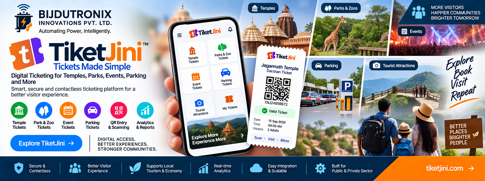 TiketJini — digital ticketing and visitor management platform